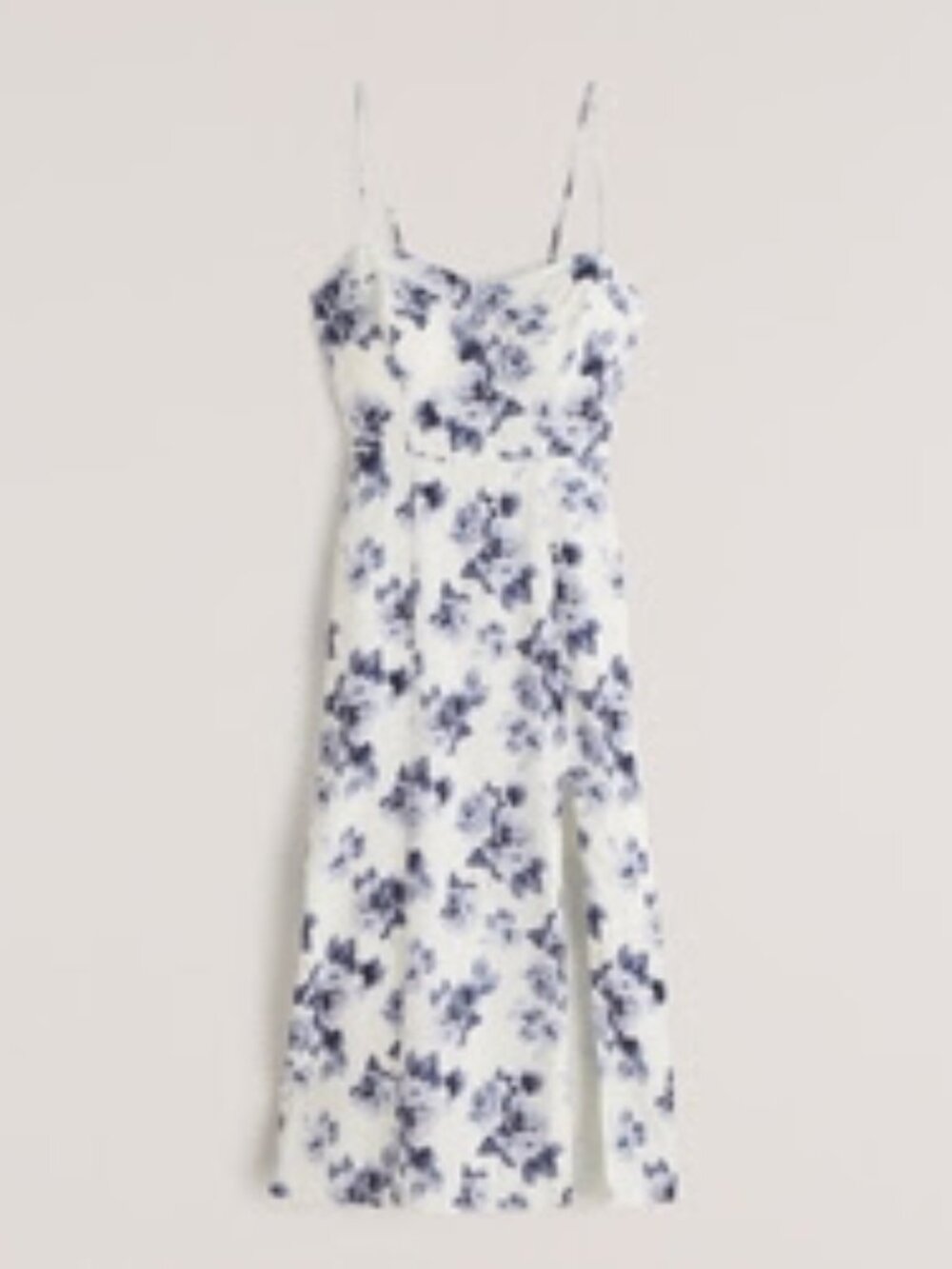 NWT Abercrombie & Fitch Women's Faux Silk High-Slit Midaxi Dress
